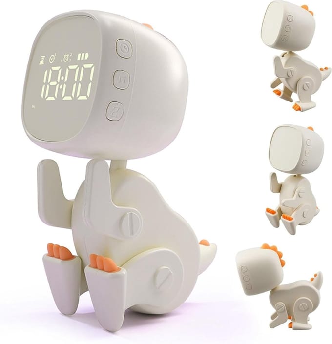 MKSS® Slaaptrainer Kinderen - Kinderwekker - Slaapwekker - Digitale Wekker - Beige