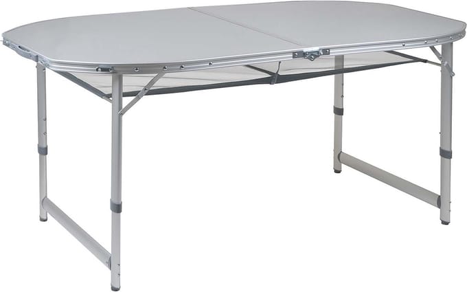 Bo-Camp - Tafel - Premium - Ovaal - Koffermodel - 150x80 cm