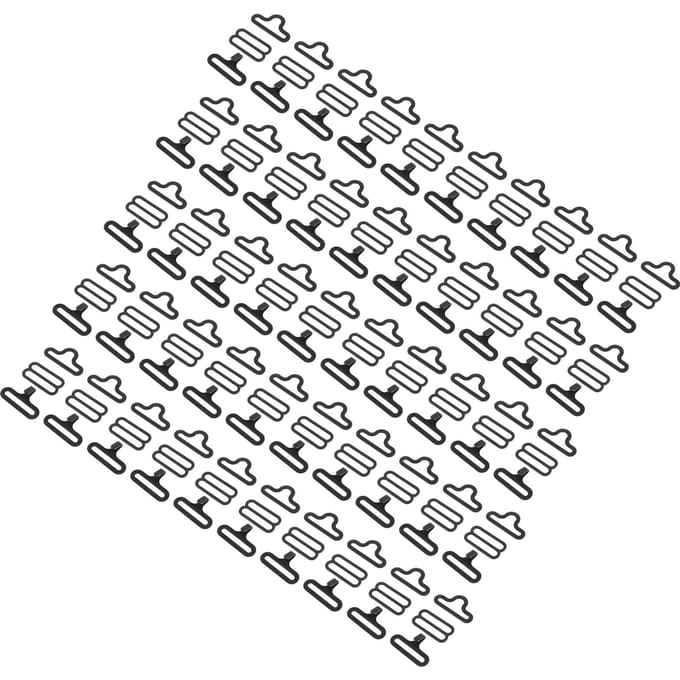 50 sets metalen verstelbare vlinderdas hardware das clip haak sluiting stropdas riem gray
