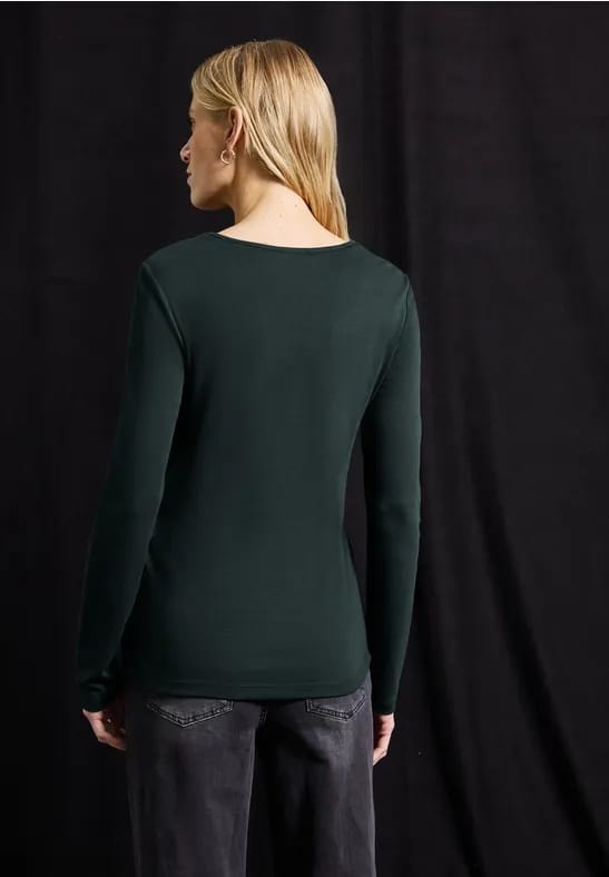 Shirt met carrée halslijn