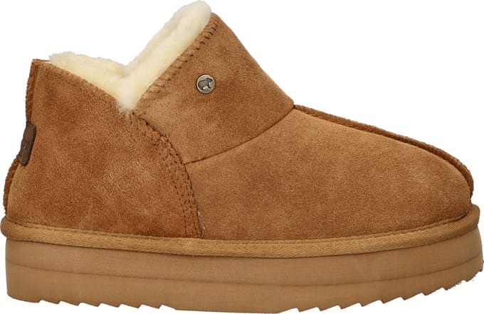 Warmbat Willow Vrouwen Sloffen - Cognac - Maat 36