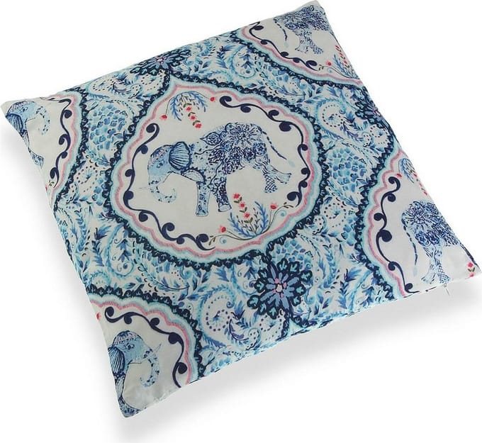 Decoratie Kussen Olifant Blauw (15 x 45 x 45 cm)