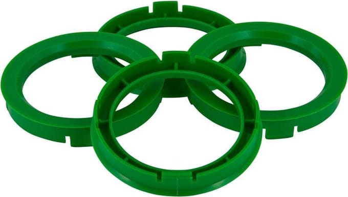 Set TPI Centreerringen - 69.1->57.1mm - Groen
