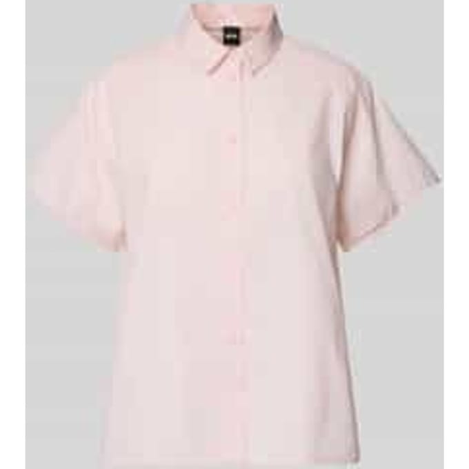 Regular fit blouse met kentkraag, model 'Bixina'
