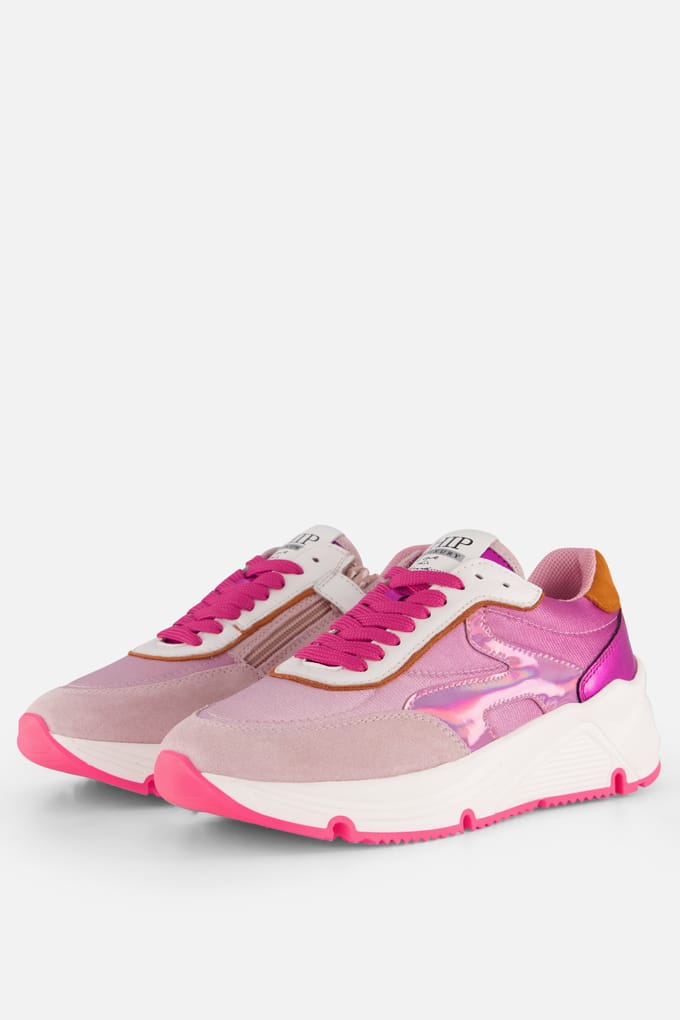 HIP HIP Metallic Sneakers roze Leer