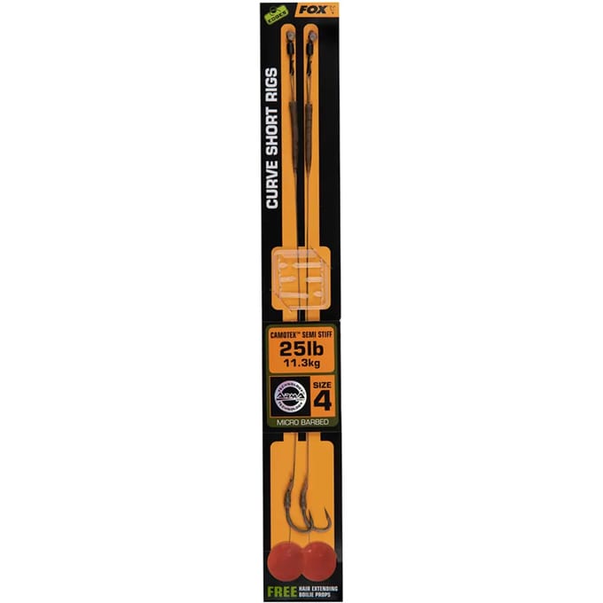 FOX Edges Curve Short Semi Stiff Camotex Ready Rigs - Onderlijn