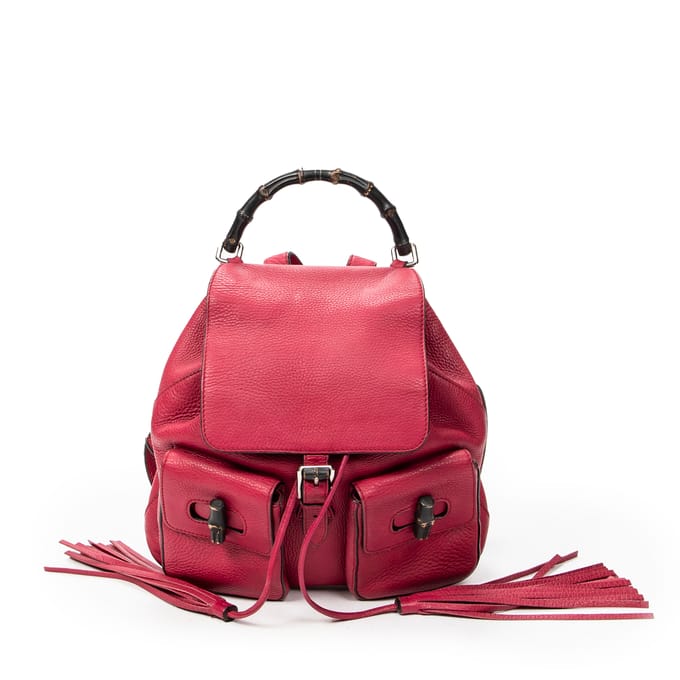 Medium Bamboo Tassel Backpack   schoudertas
