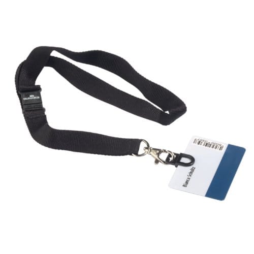 Textielkoord durable 8187 met card fix zwart