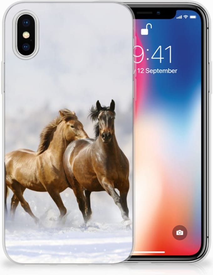 Apple iPhone X | Xs TPU Hoesje Paarden