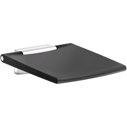 Keuco Plan Care - Douchezitje 45x54 cm, zwart/chroom 34983010037