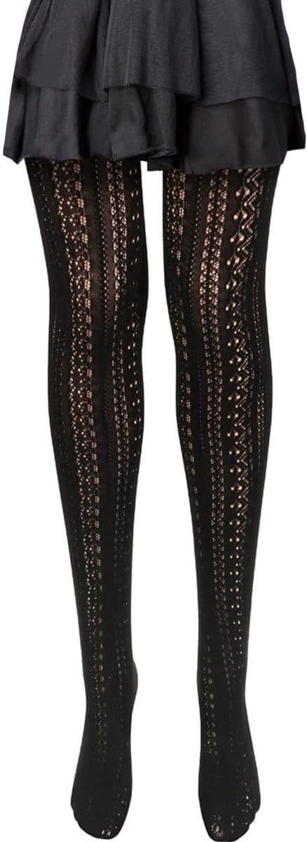Dailygoods- Damespanty hoge taille - Netpanty met patroon