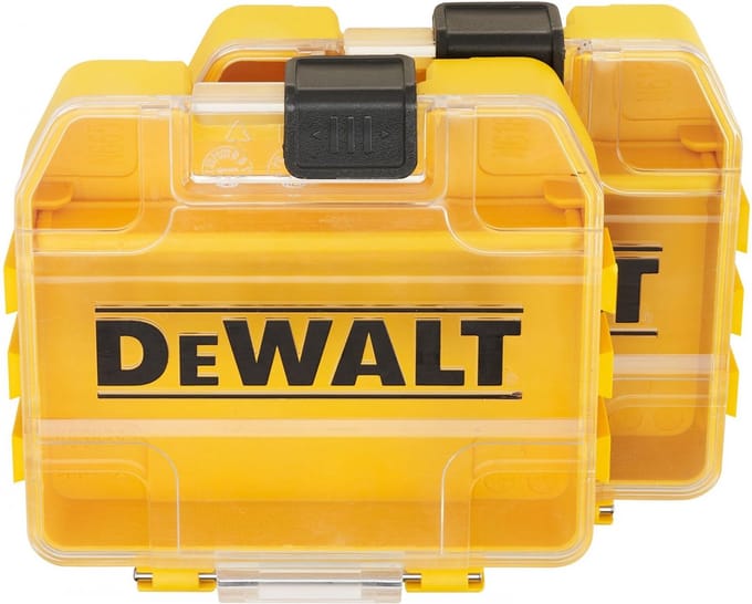 DeWalt ToughCase+ Serie - Pudełko op Bity - 2 Stuks - Compatibel met TSTAK - Zichtbaar Deksel
