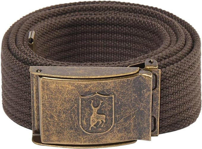 Verstelbare Canvas Riem voor Heren en Dames in Donker Antraciet