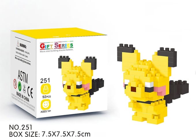DW4Trading Nanoblocks Miniblocks 53 - Bouwset stenen - 160 stuks - Compatibel met grote merken