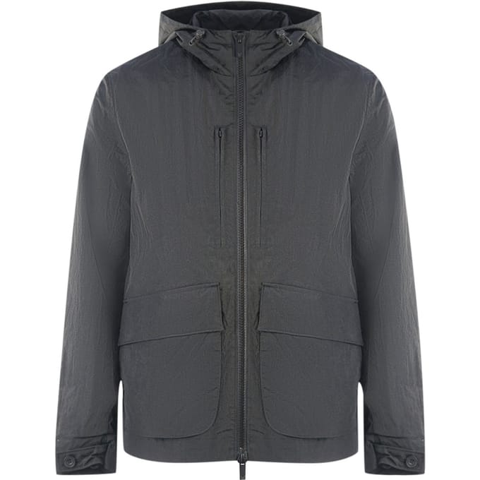 Lyle & Scott Plain Hooded Black Jacket