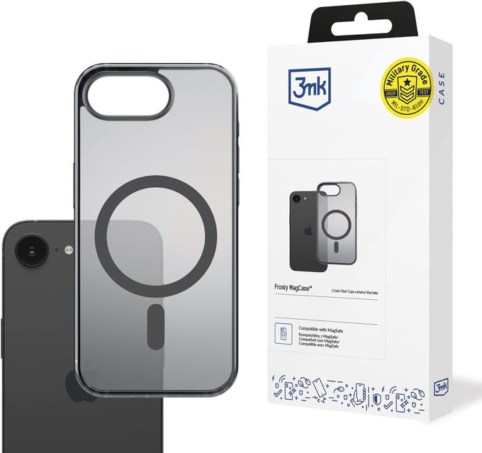 Apple iPhone 16E - 3mk Frosty MagCase Zwart