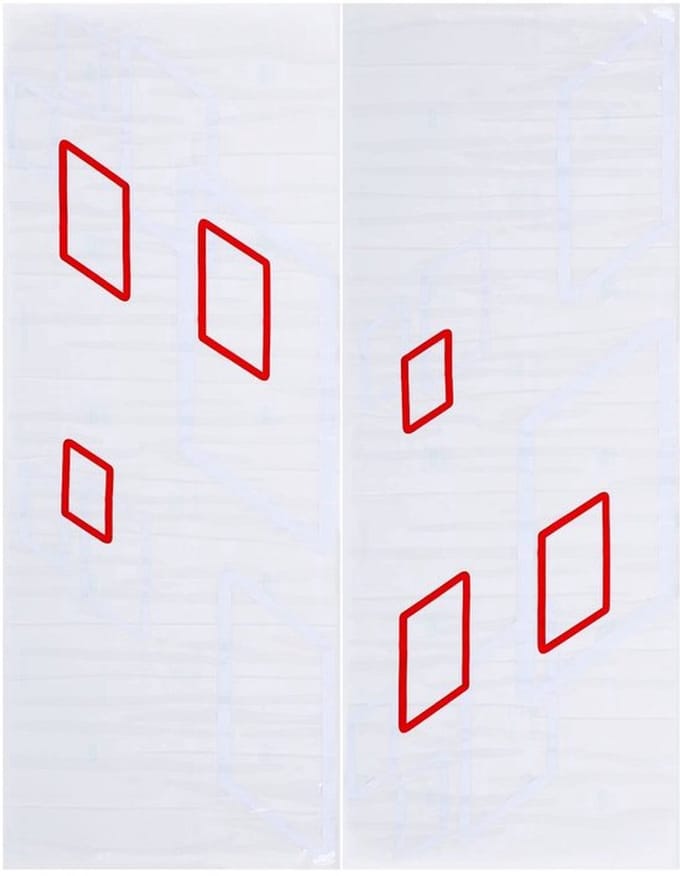 Allecto - Auto Side Sticker Stripe - Sportieve Pvc Decals - Wit/Rood
