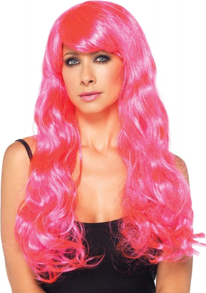 Neon Star Long Wavy Wig