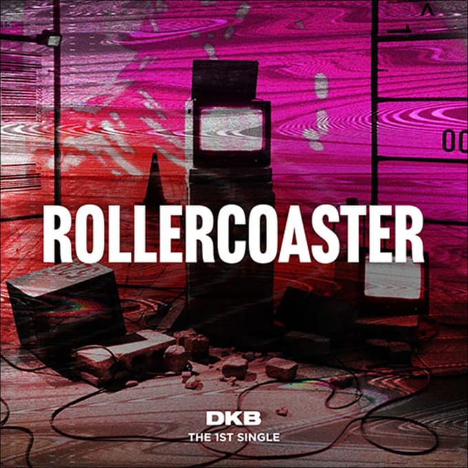 DKB - ROLLERCOASTER / 1e singlealbum no poster purple