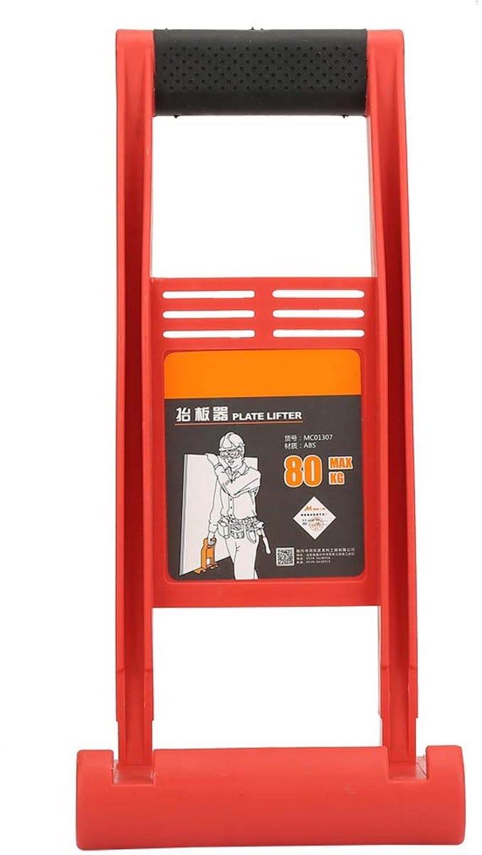 Paneeldrager - Gipsplaatgrijper Multiplexlader - Veilig Platen Hanteren - Antisliphandgreep - 80 kg - Grijs