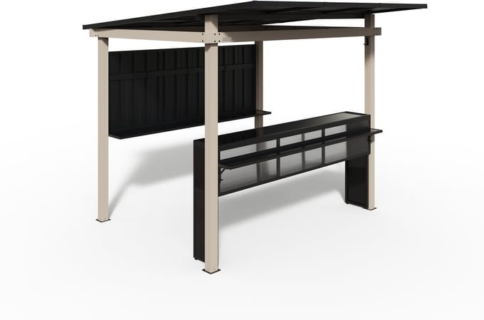 Sojag München Buitenbar - Metalen Tuinbar 260x260 cm