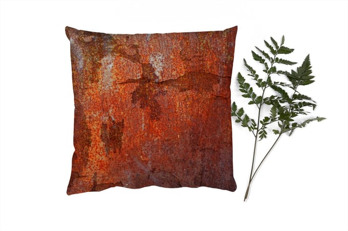 Sierkussens - Kussentjes Woonkamer - 60x60 cm - Retro - Roest - IJzer