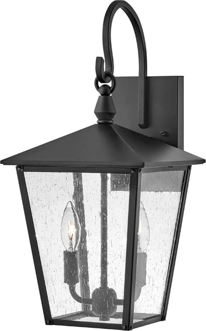 Hinkley LED Wand Buitenlamp Huntersfield | 2X E14 Max 40W | IP44 | Dimbaar | Black