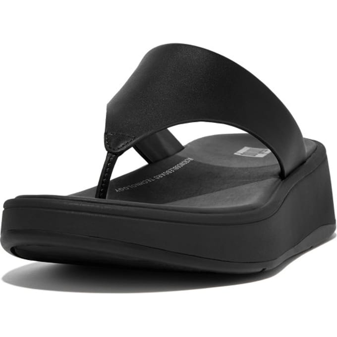 Fitflop F-Mode dames teenslipper - Zwart zwart - Maat 39