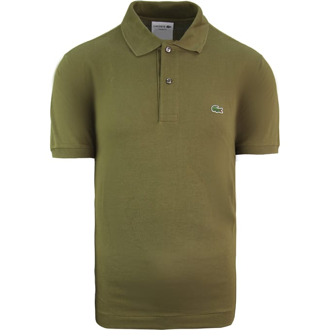 Lacoste Classic Fit Heren Khaki Poloshirt
