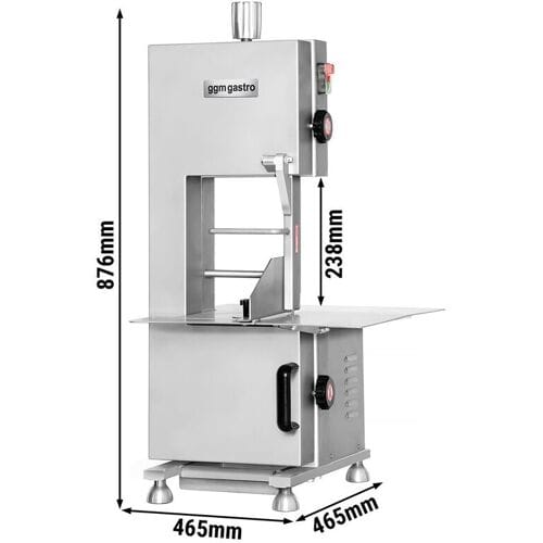 GGM Gastro Knochensäge - 1650mm Sägeband - max. Schnitthöhe: 240mm Zilver