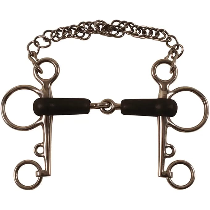 Pelham voor paard bedekt met rubber Umbria Equitazione