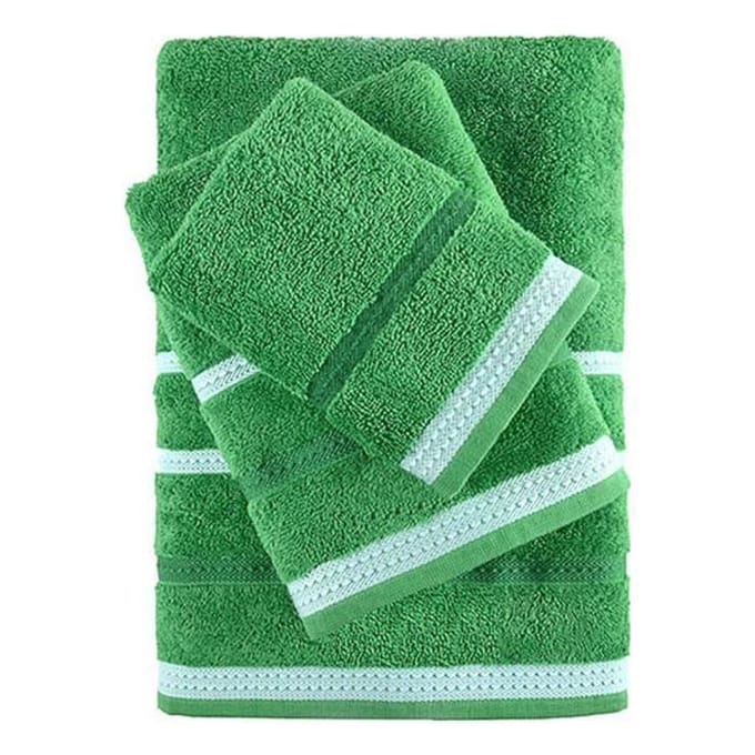 Serviettes - BENETTON - RAINBOW - Vert - 100% coton - 4 pièces - 450 g/m² vert