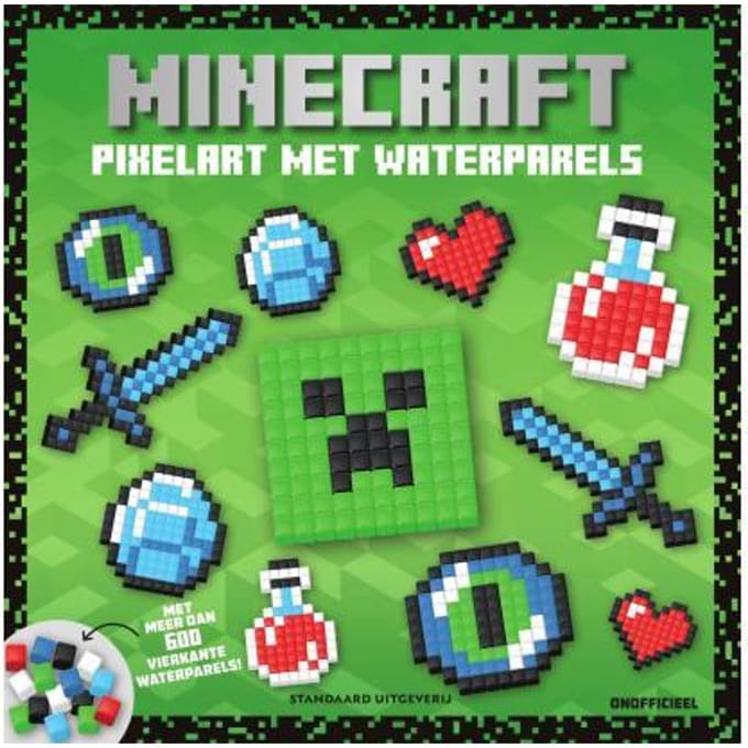 Minecraft Pixelart met waterparels Knutselen