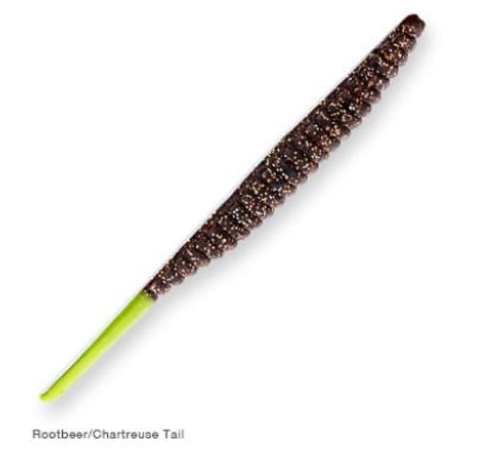 Zman Soft Lure Forel Trick 5 Inch 6/Pack Rootbeer Chart Tail (8651) white