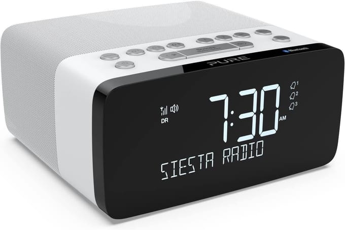 DAB/DAB+ Digitale Wekker met Bluetooth en Draadloos Oplaadstation