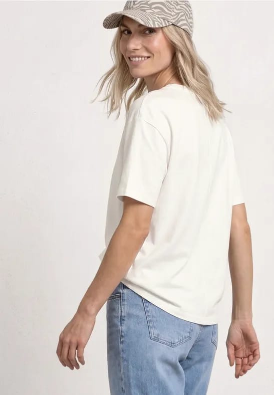 Shirt met ronde hals en print