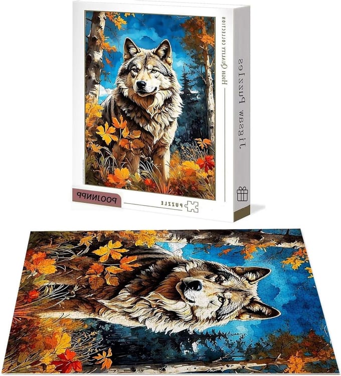 Bospuzzel 4000 stukjes - Legpuzzel volwassenen - Ontspanning en uitdaging - Genummerde achterkant - 141x87 cm - Multicolor