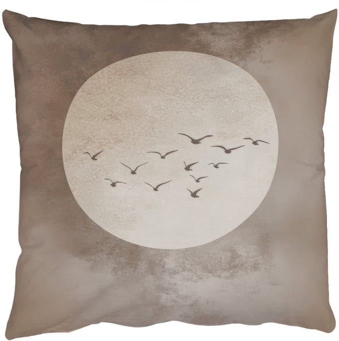 Sierkussens - Kussentjes Woonkamer - 45x45 cm - Vogel - Beige - Japandi