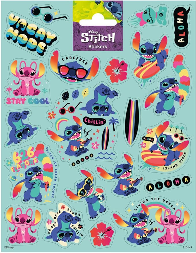 Stitch & Angel Stickers 26 x 16 cm