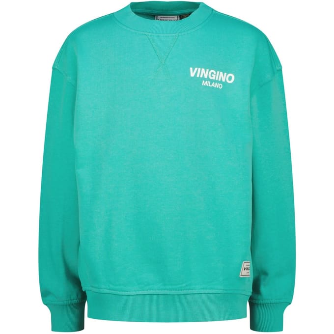 Vingino Boys Crewneck Basic Sweater Fearless Turquoise Größe: 8 | Strickjacken Outlet | kids | Cyan