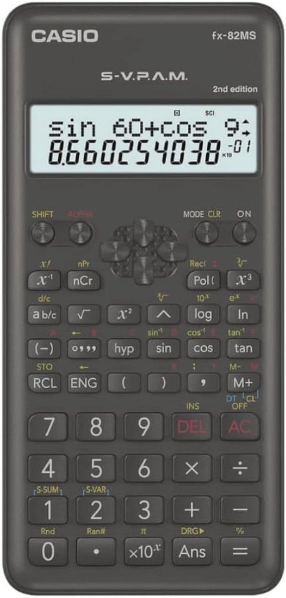 Wetenschappelijke Rekenmachine met 2-regelig Display en Ergonomisch Design