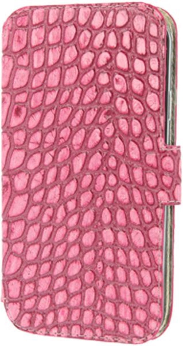 Valenta - Slim Glam booktype hoes - Samsung Galaxy S4 - Fuchsia