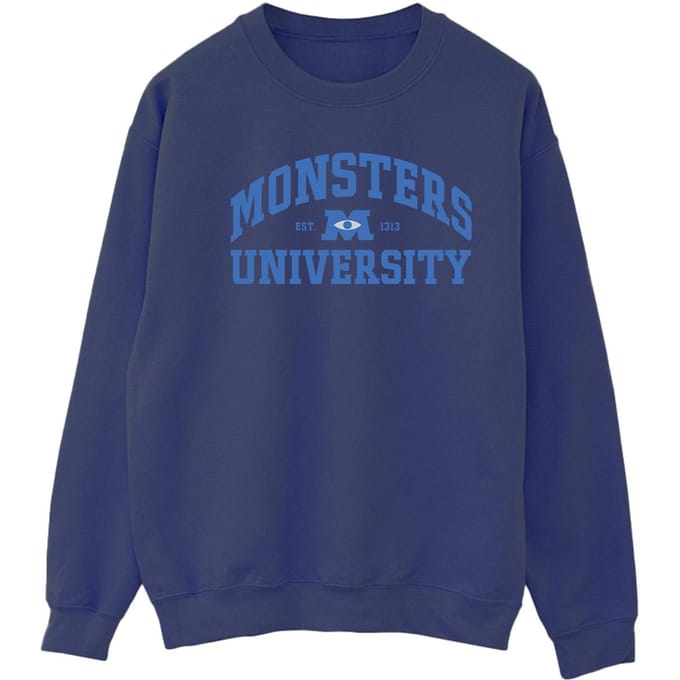 Disney Dames/Dames Monsters University Logo Sweatshirt (Marineblauw)