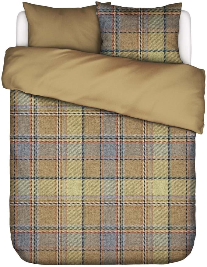 Essenza Meau Dekbedovertrek Lyocell-Katoenmix Camel - Tweepersoons – 200x200/220 cm