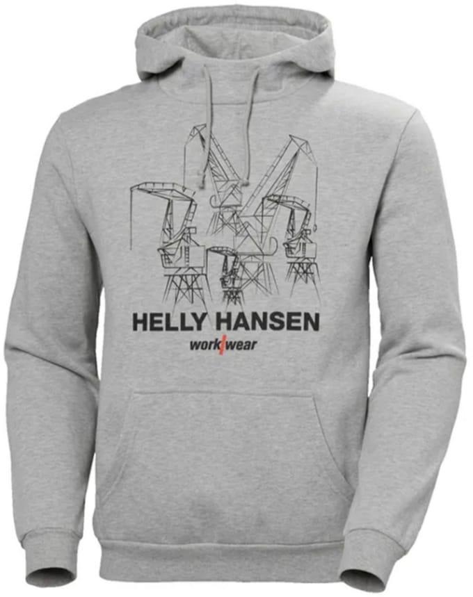 Helly Hansen Heren Manchester grafische hoodie lichtgrijs - M