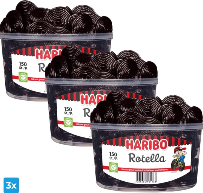 Haribo Drop Rotella Jo-Jo’s (3x 150 stuks)