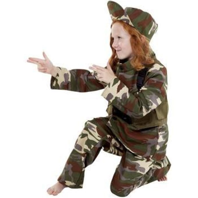 Dreamland Verkleedpak Militair maat 110 Feestkleding