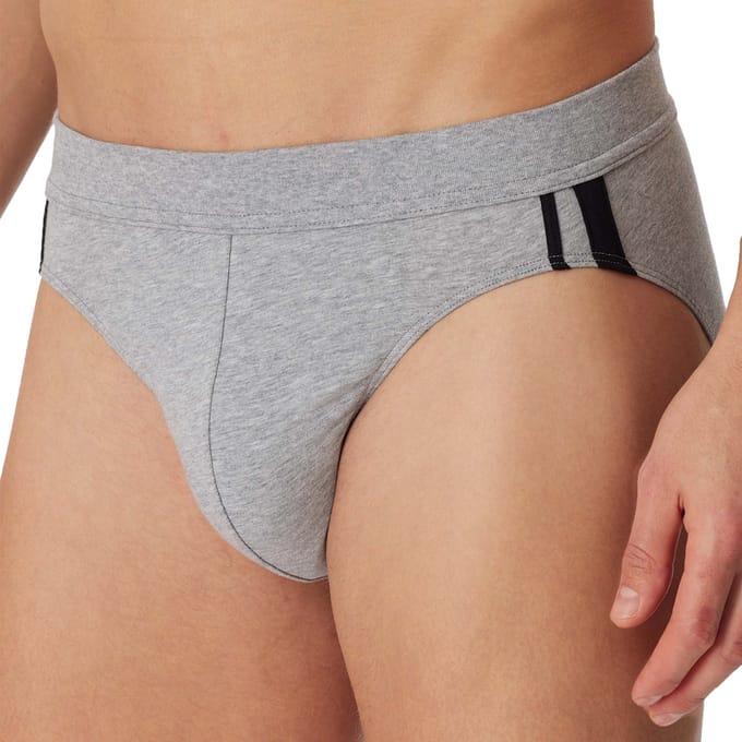 SCHIESSER 95/5 Stretch rio slips (3-pack) - grijs