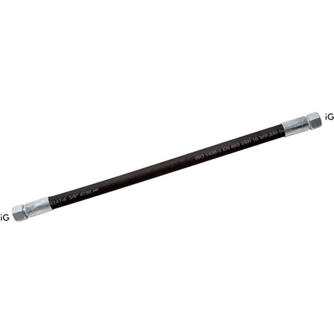 2SN Hydrauliekslang M26x1,5 DKO/DKO Fitting 40 bar Werkdruk 2 m