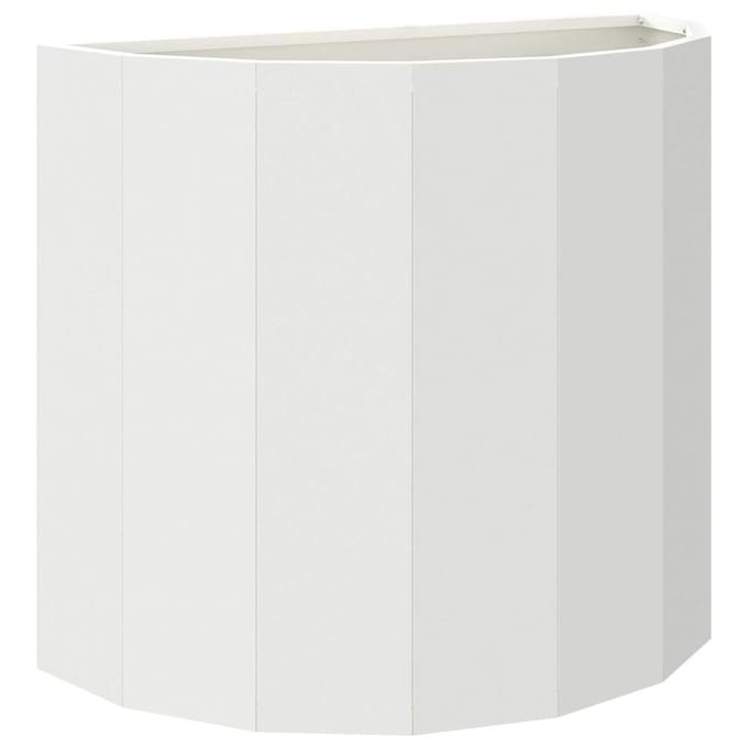vidaXL Plantenbak Wit 60 x 30 x 50 cm Staal